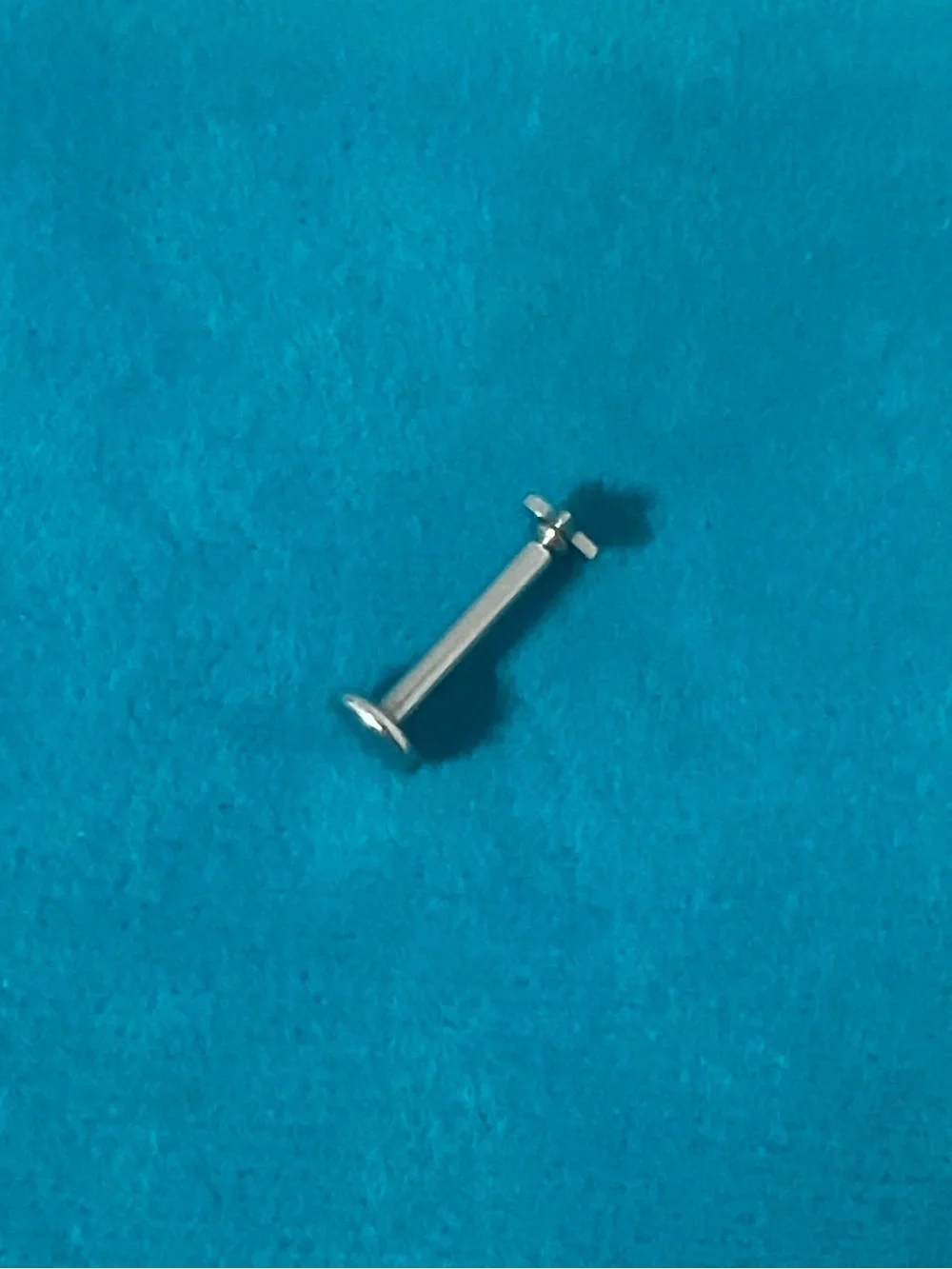 Dainty Star Labret Stud - Minimalist Silver Tone Body Jewelry